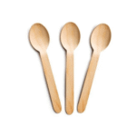 Amatraa 160MM Disposable Wooden Spoons – Pack of 100