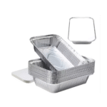 Amatraa 660ML Aluminium Food Container with Lid – Pack of 100