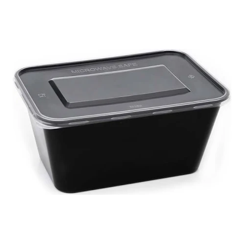 Untitled design - 2025-08-07T221120.276 Amatraa Rectangular Food Container with Lid – 1000ML Pack of 50 - Image 1