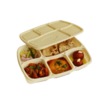 Amatraa Reusable 5-Compartment Meal Box with Lid