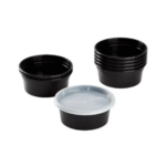 Amatraa Round Food Container with Lid – 8 Oz