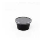 Amatraa Round Food Container with Lid – 4 Oz (100ML)