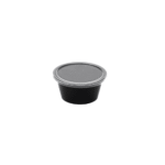 Amatraa Round Food Container with Lid – 2 Oz (60ML)