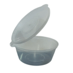 Amatraa Round Food Container with Lid – 1 Oz (25ML)
