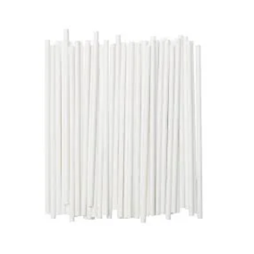 Untitled design (96) Amatraa 10MM x 9" Paper Straws – White, 300GSM, Pack of 50 - Image 1