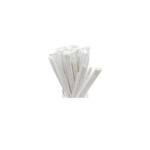 Amatraa 8MM x 9" Paper Straws – White, 300GSM, Pack of 50