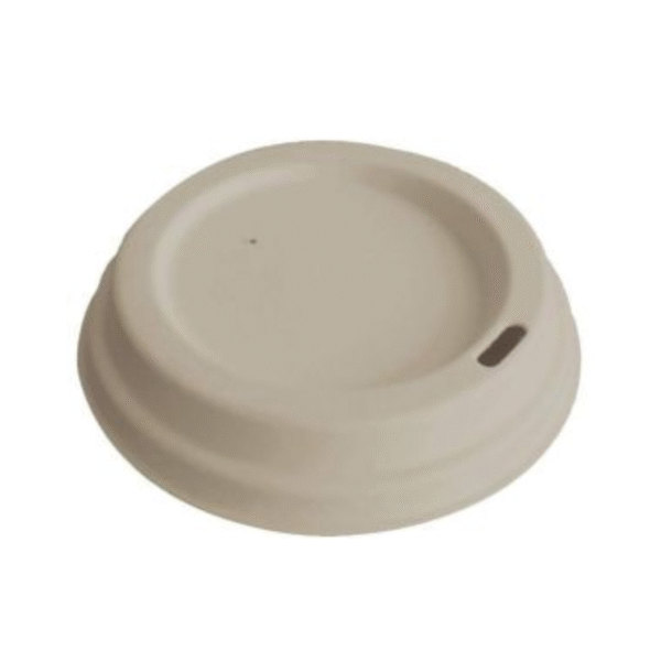 Amatraa Baggase Paper Cup Lid – 360/480/550ml (Sipper 90mm)