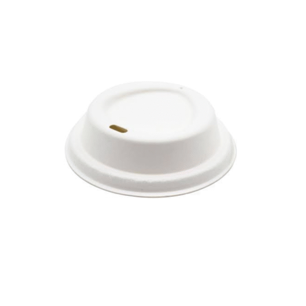 Amatraa Baggase Paper Cup Lid – 240/330ml (Sipper 80mm)