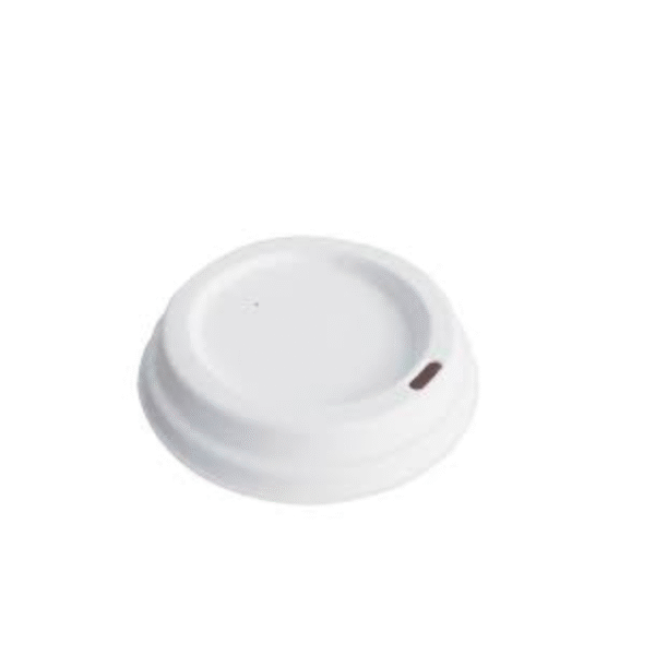 Amatraa White Paper Cup Lid – 240/330ml (Plain 80mm)