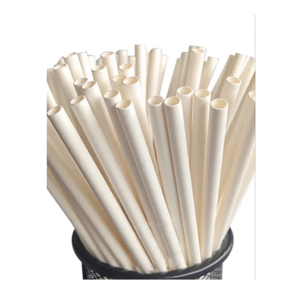Amatraa Disposable 6mm Paper Straw pack of 100