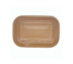 Amatraa Rectangular Paper Container Kraft with LID 500ML Pack of 50