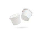 Amatraa White Paper Food Container with lid – 500ml (Pack of 100)