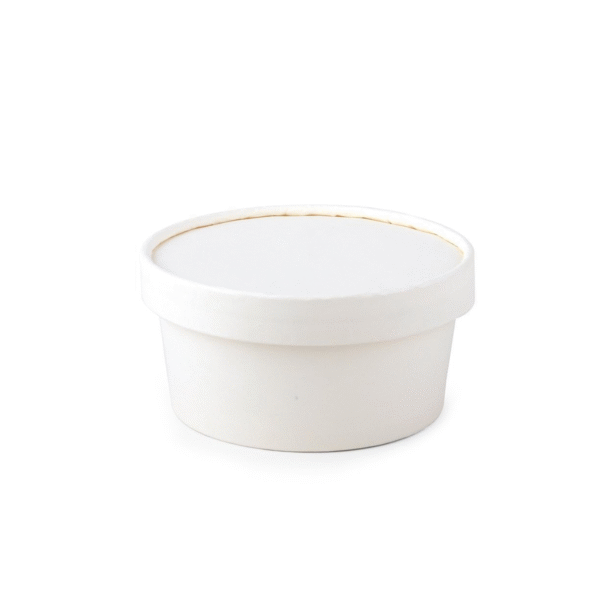 Amatraa White Paper Food Container – 250ml / 107mm Diameter (Pack of 1000)