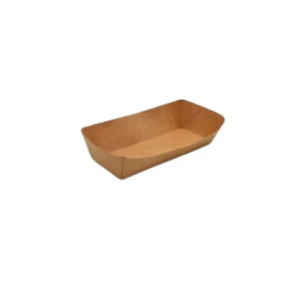 Amatraa Brown Kraft Paper Boat Tray – 23oz / 690ml (Pack of 100)
