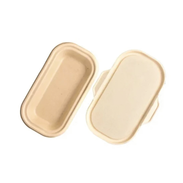 Amatraa Bagasse 750 ml Disposable Delivery Containers  with lid – Pack of 25