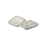 Amatraa Bagasse 4-Compartment (Chausar)  – Pack of 25