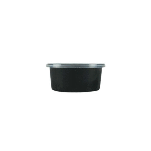 Amatraa Round Tamper-Free Food Containers – 300 ml, With Lid, Pack of 50