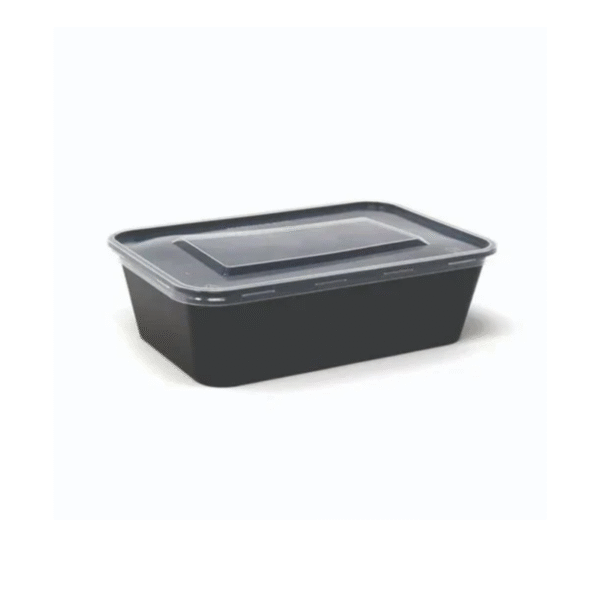 Amatraa Rectangular Food Containers – 650 ml, Pack of 50