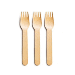 Amatraa 160MM Disposable Wooden Forks – Pack of 100
